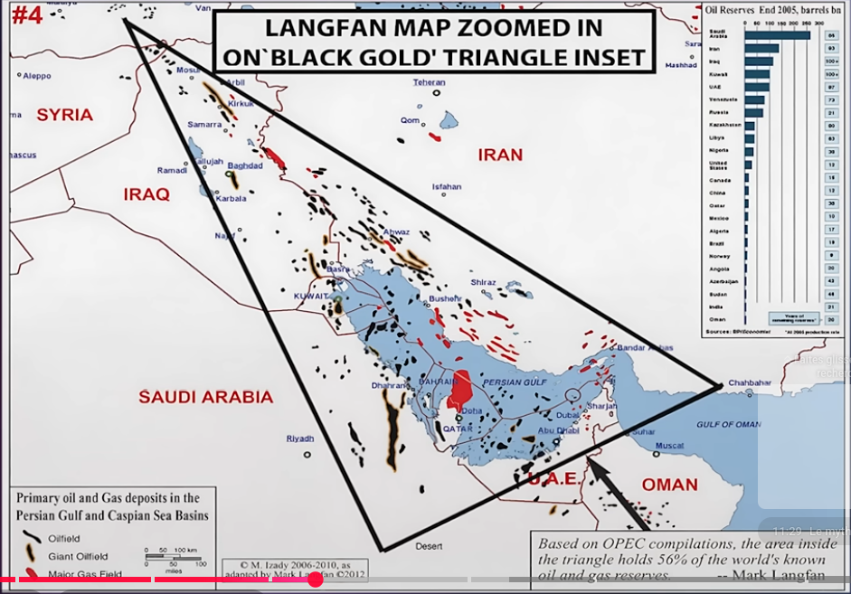 Carte Langfan -- le triangle de l'Or noir